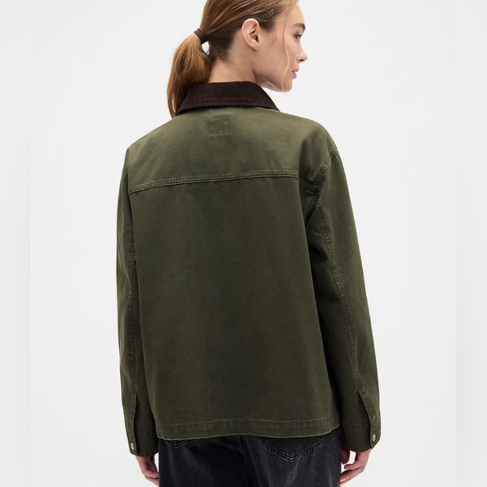 Gap Workwear Gorpcore Relaxed Canvas Barn Chore Coat Jacket NWOT XL & M - Picture 3 of 10
